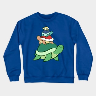 Colorful Turtle Stack Crewneck Sweatshirt